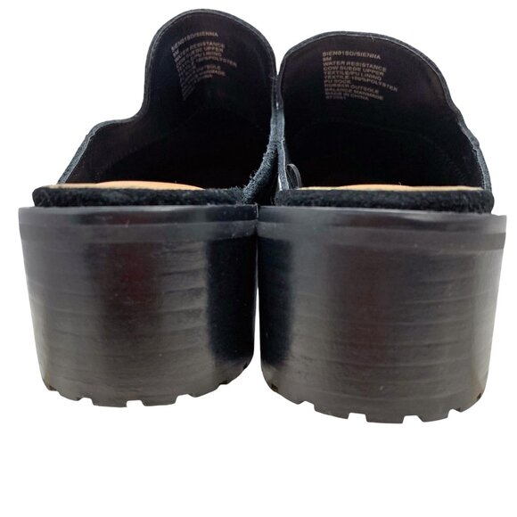 Blondo Sienna Black Waterproof Suede Mule Loafers Size 9.5  Blondo Sienna Black Waterproof Suede Mule Loafers‎  **NWOB
